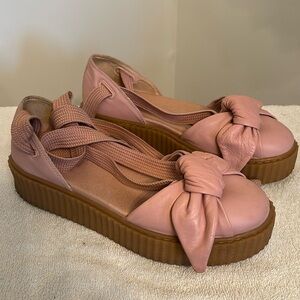 Pink Puma Leg Lace Shoe